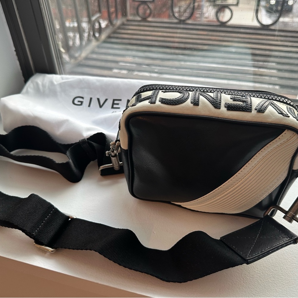 Givenchy Black and White Crossbody or Belt Bag